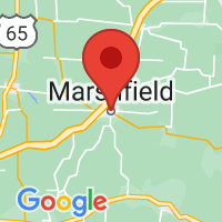 Map of Marshfield, MO US
